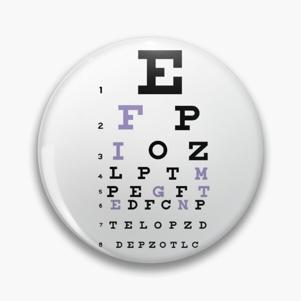Item preview, Figment Eye Chart designed and sold by Nerd-Mountain.