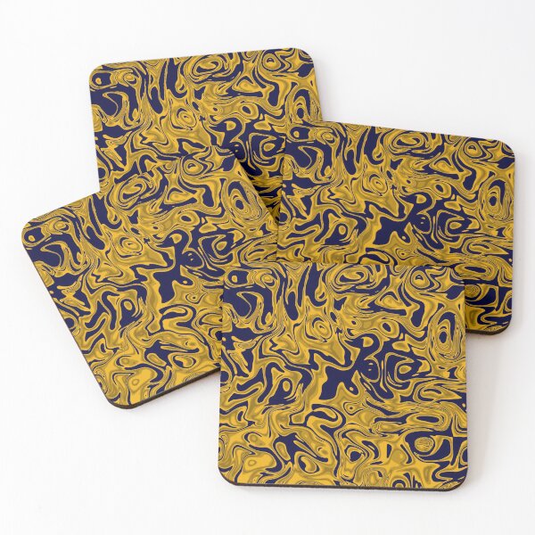 Item preview, Swirled Camo Flame Pattern in Blue & Yellows designed and sold by DistantOverture.