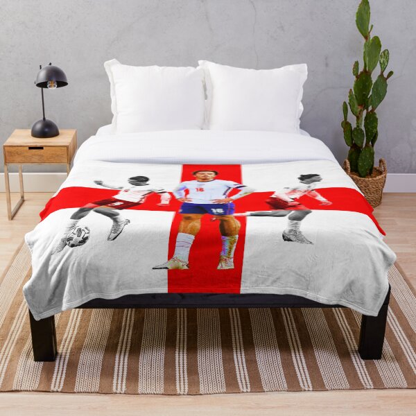Jack Grealish England football club Aston Villa prints posters art flag artwork Throw Blanket
