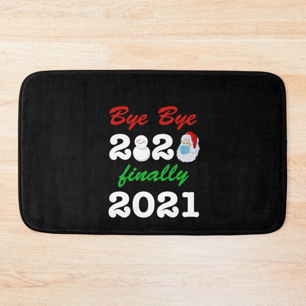 Item preview, bye bye 2020 finally 2021 Christmas Santa Wearing Face Mask - Merry Quarantine Masked  designed and sold by famoso.