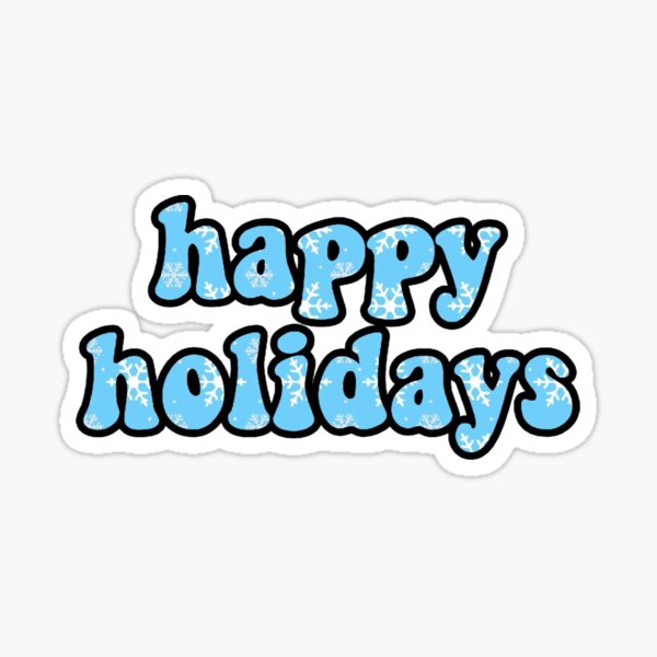 Happy Holidays Stickers