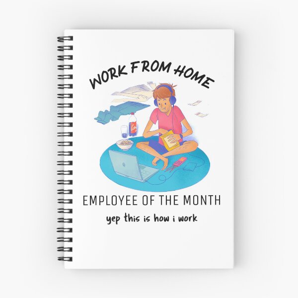 Item preview, Work From Home Employee Of The Month designed and sold by Xrizen  Designs.