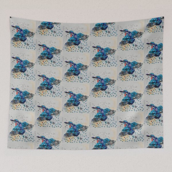 Item preview, Button kingfisher in flight designed and sold by esvb.