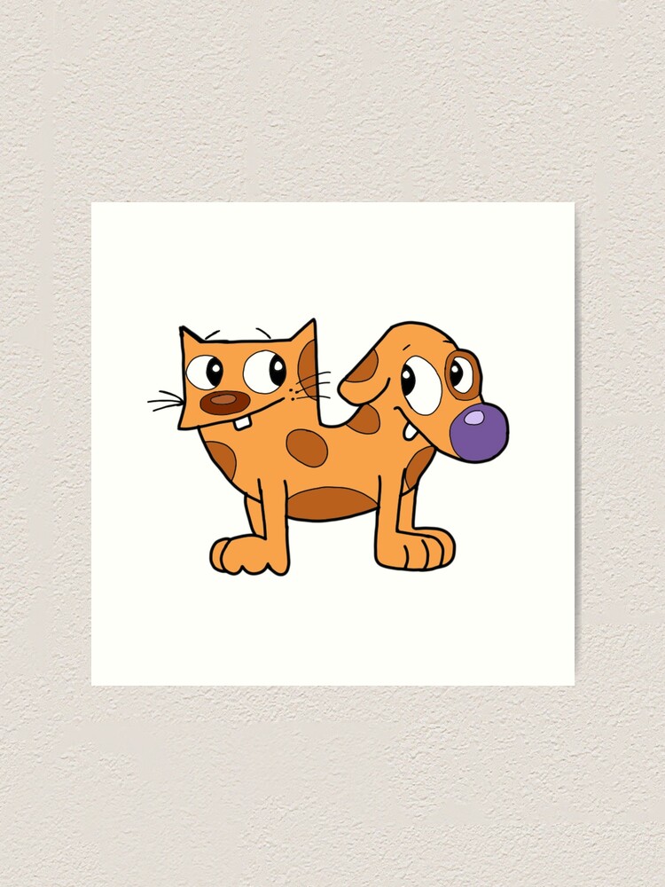 Baby Catdog 90s Nickelodeon Cartoon Art Print for Sale by lexlshop Redbubble