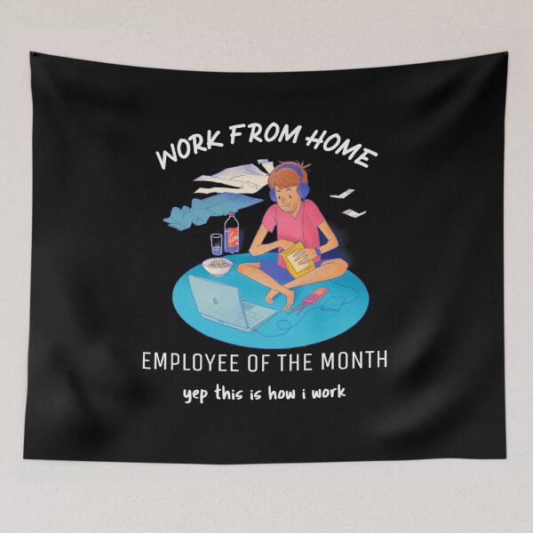 Item preview, Work From Home Employee Of The Month designed and sold by Xrizen  Designs.