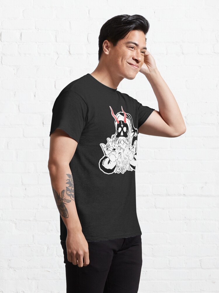 Alternate view of Red Horned Evil Santa - Devil Anticlaus - Krampus Classic T-Shirt