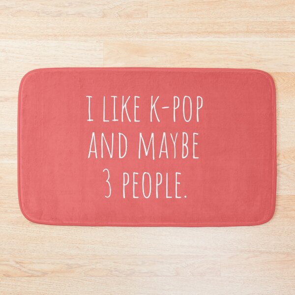 Item preview, I Like K-pop and Maybe 3 People Cherry Red designed and sold by cutetype.