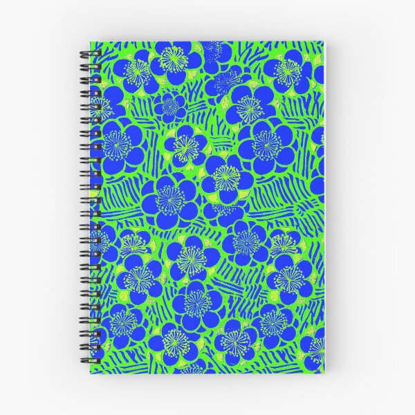 Item preview, Green and Blue Vintage Japanese Floral Pattern designed and sold by Wolka.