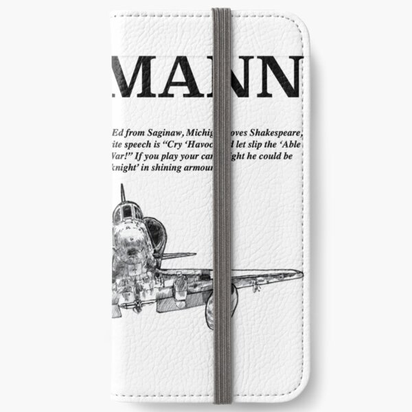 Douglas A-4 Skyhawk with aircraft designer Ed Heinemann designer in swimwear iPhone Wallet