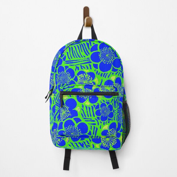 Item preview, Green and Blue Vintage Japanese Floral Pattern designed and sold by Wolka.