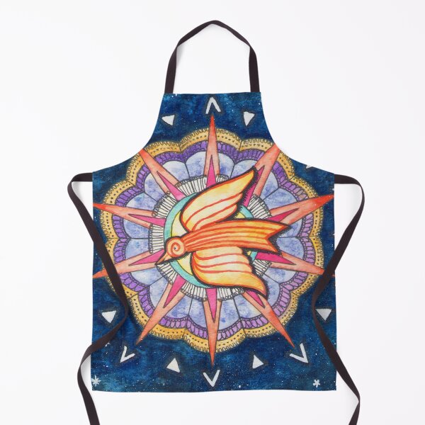 Item preview, Watercolor Holly Spirit Phoenix designed and sold by maruwatercolor.