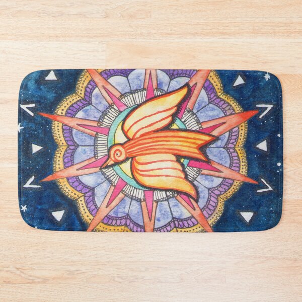 Item preview, Watercolor Holly Spirit Phoenix designed and sold by maruwatercolor.