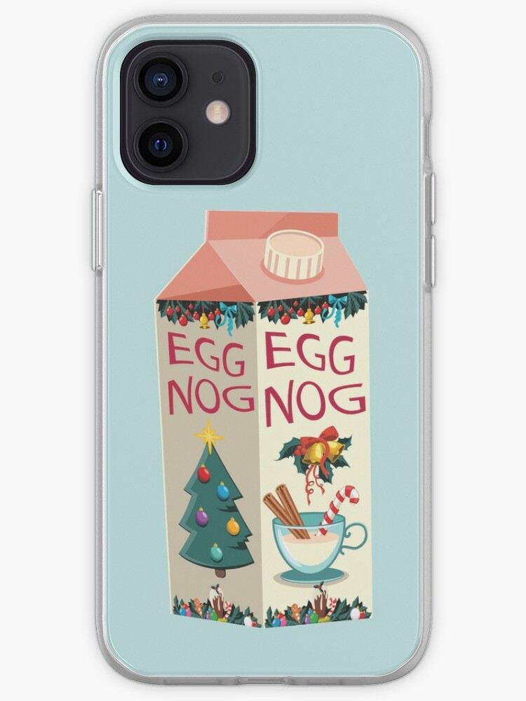 Weihnachts Eierlikor Karton Iphone Hulle Cover Von Niftytrinket Redbubble