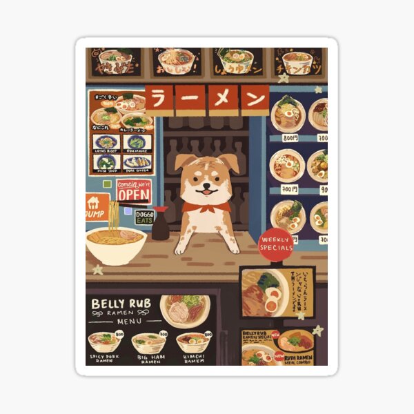 Belly Rub Ramen Sticker