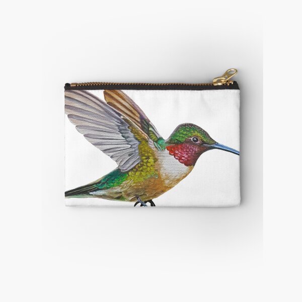 Item preview, Ruby Throated Hummingbird Painting (no background) designed and sold by Emily Bickell.