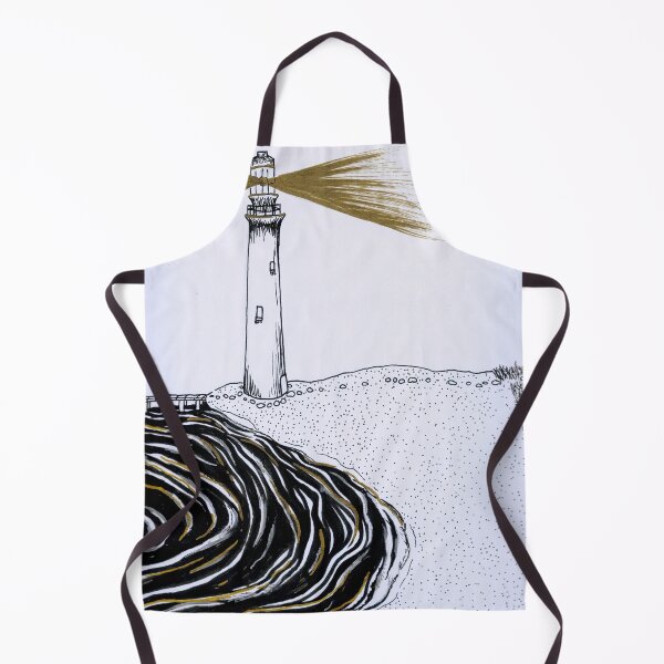 Item preview, Black, White, and Gold Lighthouse Scene designed and sold by AvalonUnmuzzled.