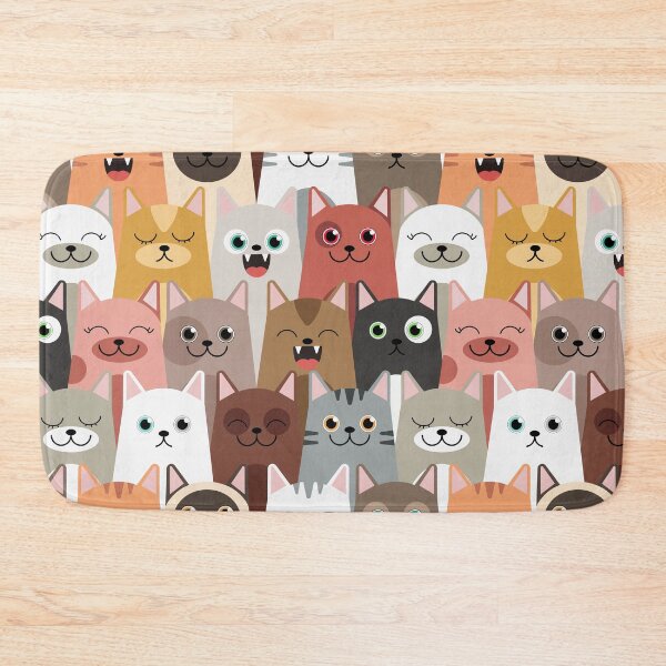 Item preview, Doodle Funny Cats Pattern designed and sold by della95.