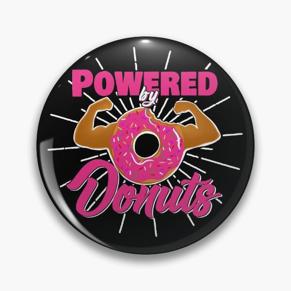 Item preview, Funny Gym T-Shirt Powered by Donuts designed and sold by SusanaDesigns.