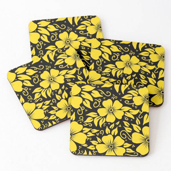 Item preview, Yellow Retro Floral Pattern designed and sold by OneCraftyLady.
