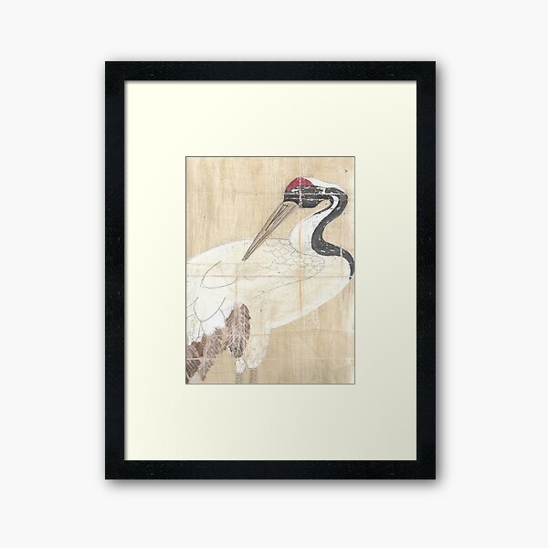 Item preview, Chinoiserie chic hand-painted crane  designed and sold by Sarah Thorpe Designs .