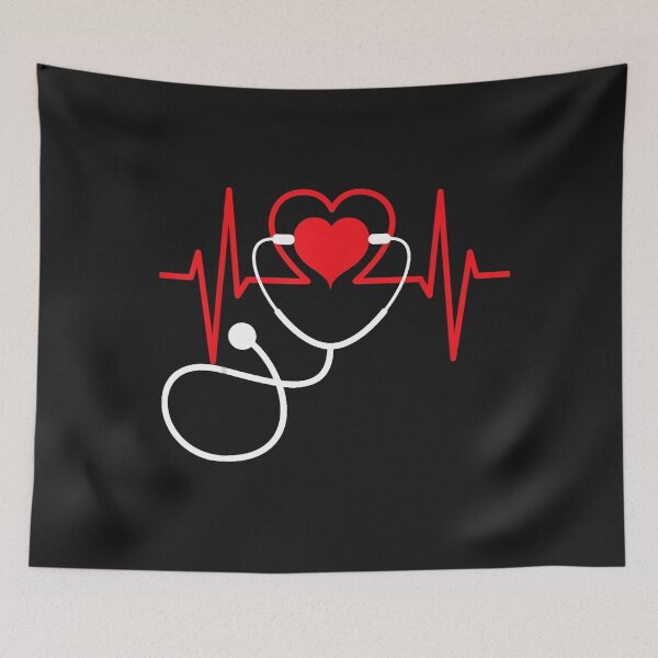 Item preview, Funny Heart Beats Nurse Nursing Medical  designed and sold by MarvaDiaz.