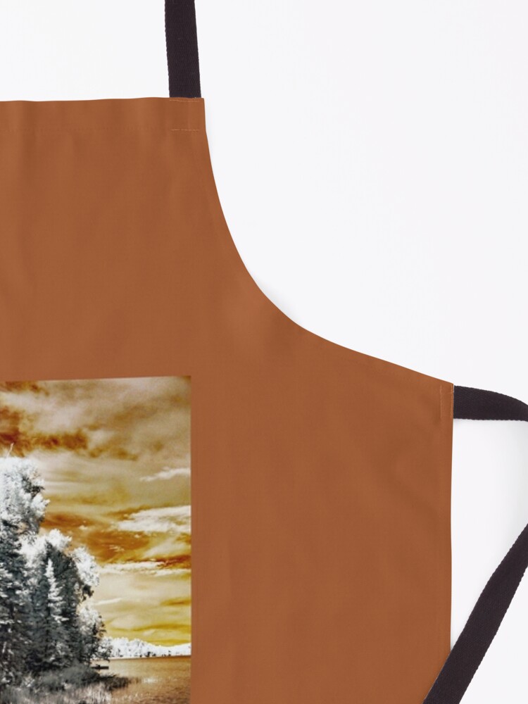 Apron, Infrared View at Bearskin Lake designed and sold by Char Mason