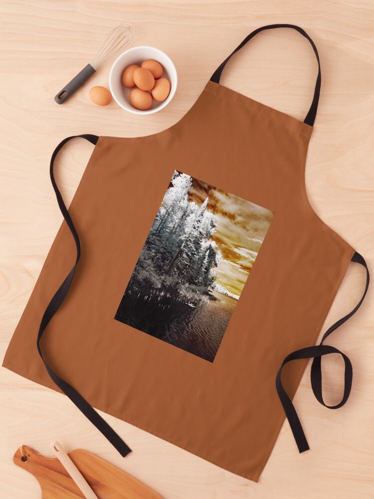 Thumbnail 1 of 6, Apron, Infrared View at Bearskin Lake designed and sold by Char Mason.