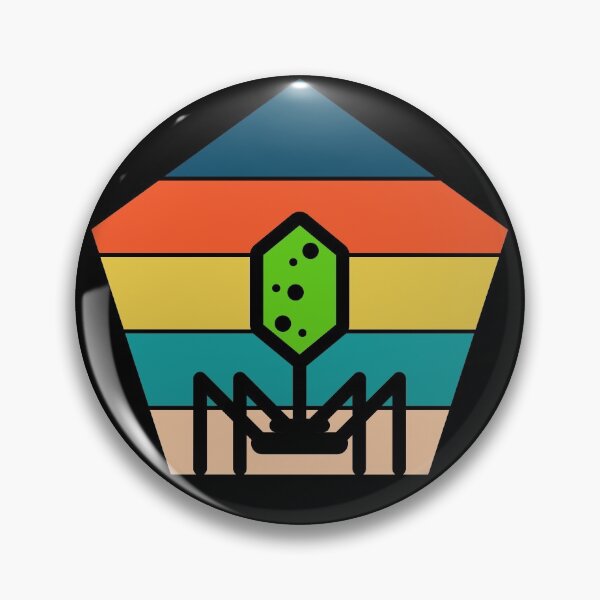 Item preview, 80s ROCK RETRO POLYGON SUNSET PHAGE BACTERIOPHAGE designed and sold by Hippiesole.
