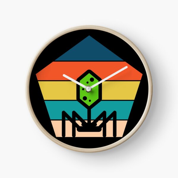 Aperçu de l'œuvre BACTÉRIOPHAGE DE PHAGE ROCK RETRO POLYGON DES ANNÉES 80 créée et vendue par Hippiesole.