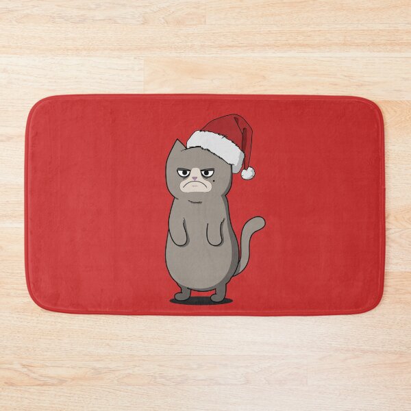 Item preview, Angry Cat With A Santa Hat designed and sold by ChooseLoveCo.