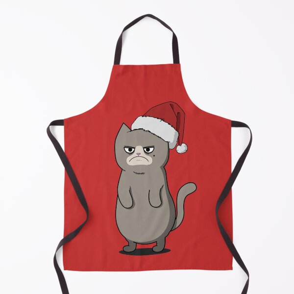 Item preview, Angry Cat With A Santa Hat designed and sold by ChooseLoveCo.