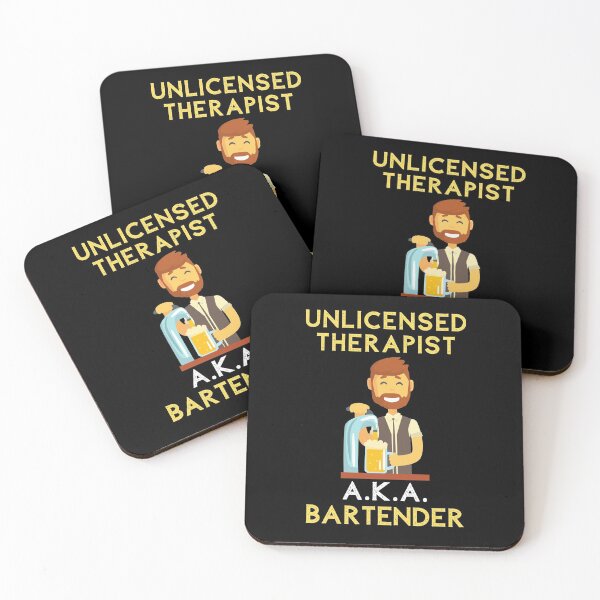 Item preview, Unlicensed Therapist aka Bartender designed and sold by Frosty1489.