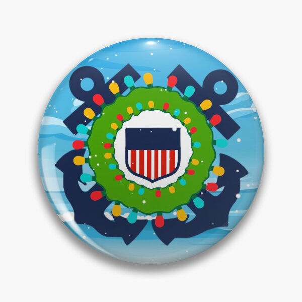 Item preview, Coast Guard Shield Christmas  designed and sold by AlwaysReadyCltv.
