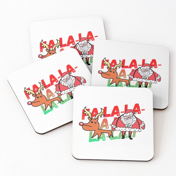 Item preview, FA-LA-LA-LA Rudolph AND Santa 2020 designed and sold by mserido.