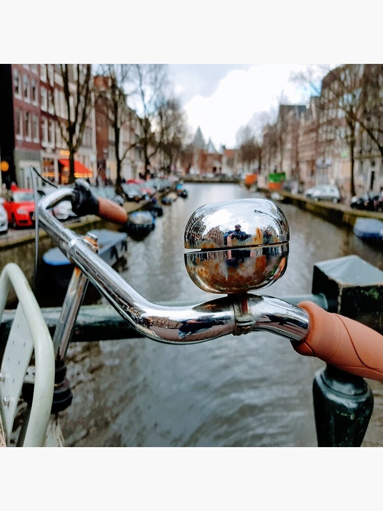 "Amsterdam Bike Bell Canal View" Poster for Sale by Meshili Redbubble