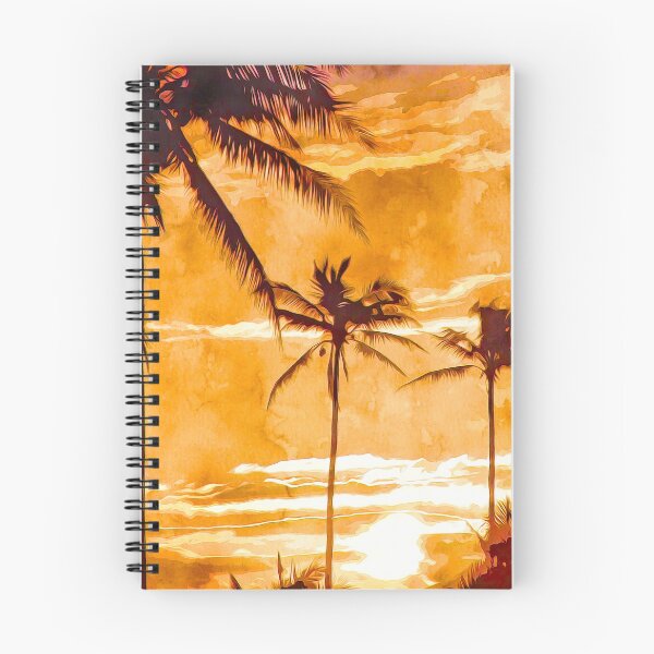 Item preview, Tropical Sunset With Palm Trees designed and sold by TheBearandBunny.