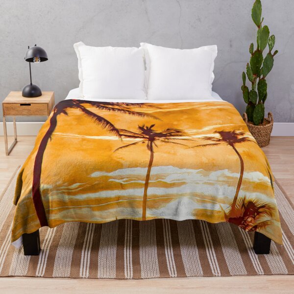 Item preview, Tropical Sunset With Palm Trees designed and sold by TheBearandBunny.