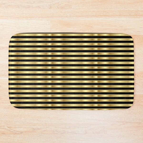 Item preview, Golden and Black Elegant Stripes designed and sold by Gerson Ramos.