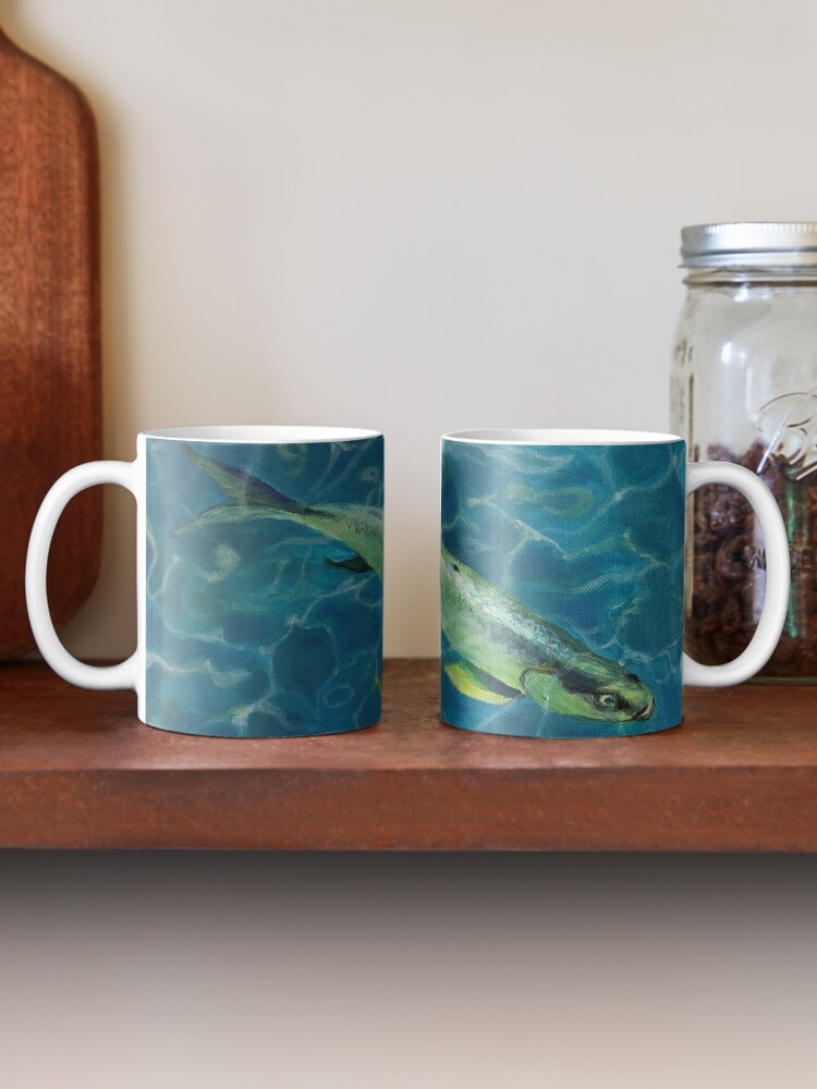 Thumbnail 2 of 6, Coffee Mug, Tarpin Fish in the Caribbean designed and sold by Char Mason.