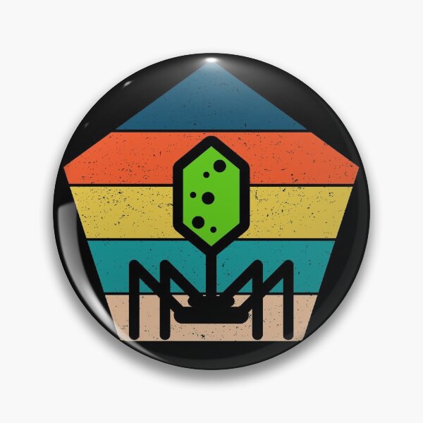 Item preview, 80s ROCK RETRO POLYGON TEXTURED SUNSET PHAGE BACTERIOPHAGE designed and sold by Hippiesole.