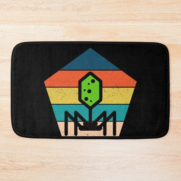 Item preview, 80s ROCK RETRO POLYGON TEXTURED SUNSET PHAGE BACTERIOPHAGE designed and sold by Hippiesole.