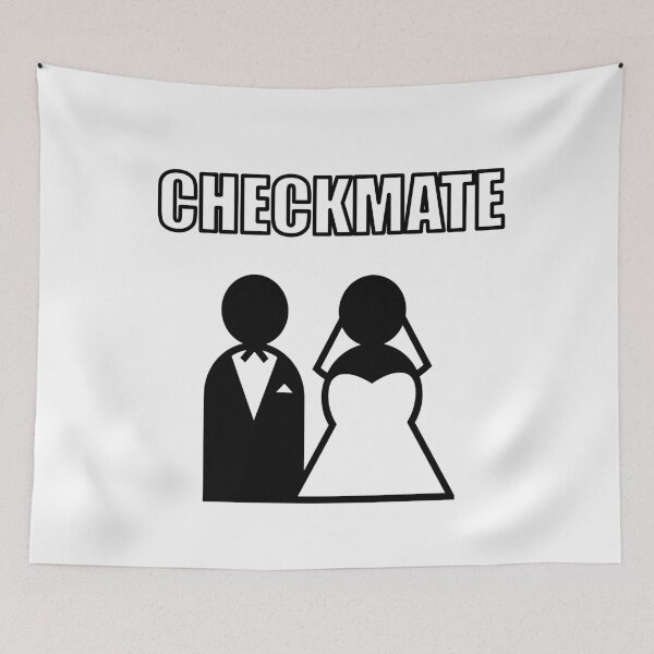 Item preview, Marriage Checkmate Bride Groom designed and sold by oxoxoxo.