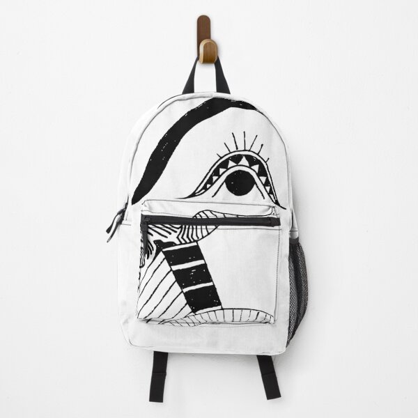 Item preview, Abstract Quirky Tribal Eye Doodle - Black and White designed and sold by Callmejohn.