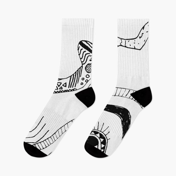 Item preview, Abstract Quirky Tribal Eye Doodle - Black and White designed and sold by Callmejohn.