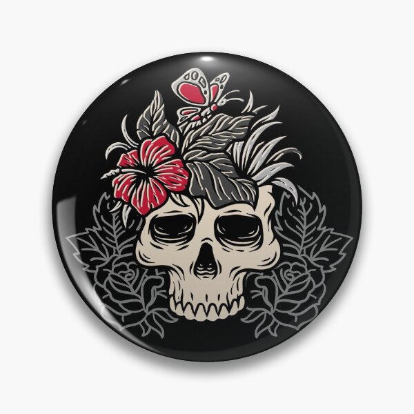 Item preview, Patrón floral del cráneo designed and sold by Not A Typical  Teacher.