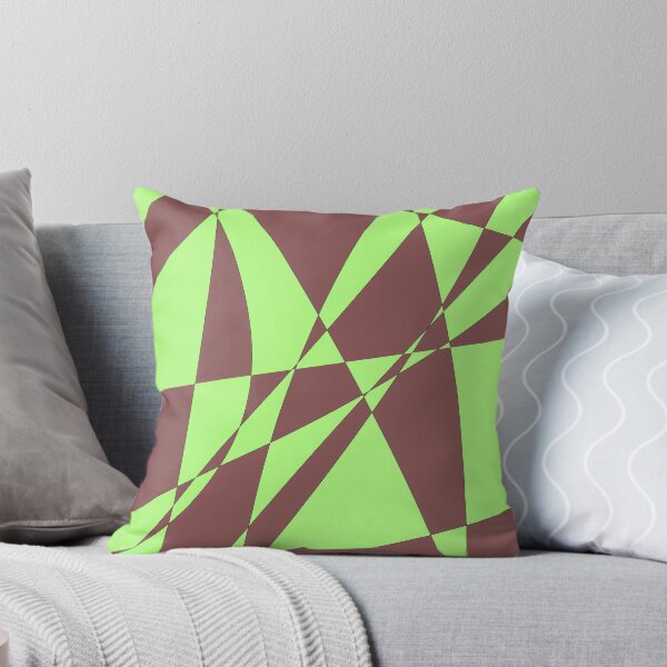 Item preview, Messy peace - light green on reddish brown designed and sold by Momentumist.