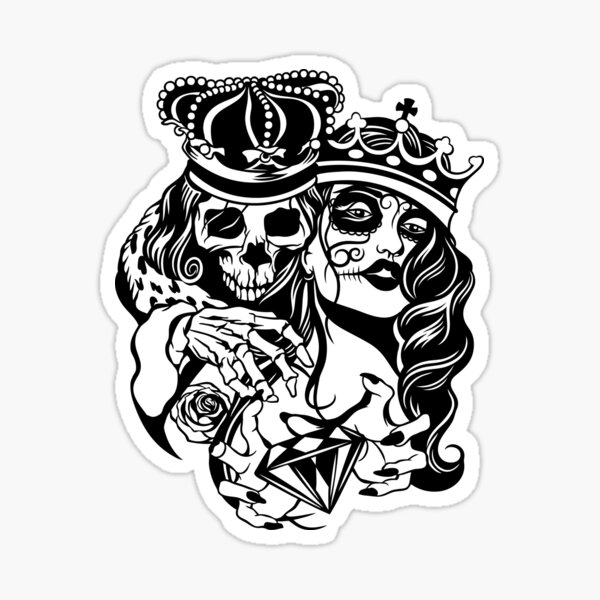 King & Queen Cards Tattoo – Tattoo for a week