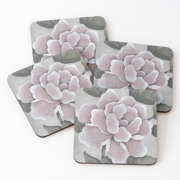 Item preview, Chinoiserie style pink peony flower designed and sold by Sarah Thorpe Designs .