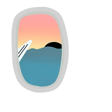 Artwork thumbnail, Airplane window  by ROLdrawing
