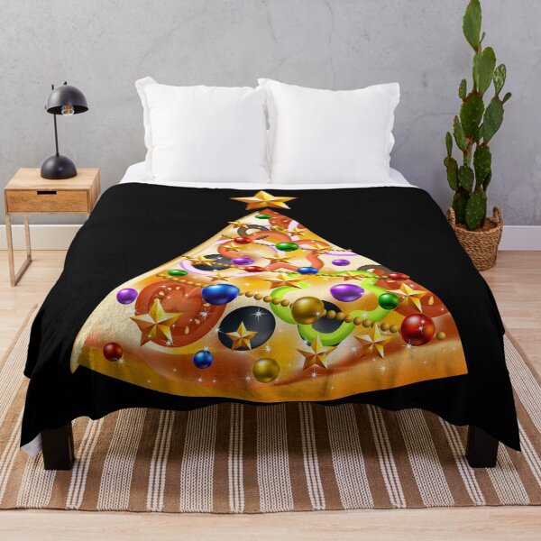 Item preview, Funny Pizza on Earth Slice, Christmas Tree with Lights, Pizza Tree  designed and sold by OdmiDesign.